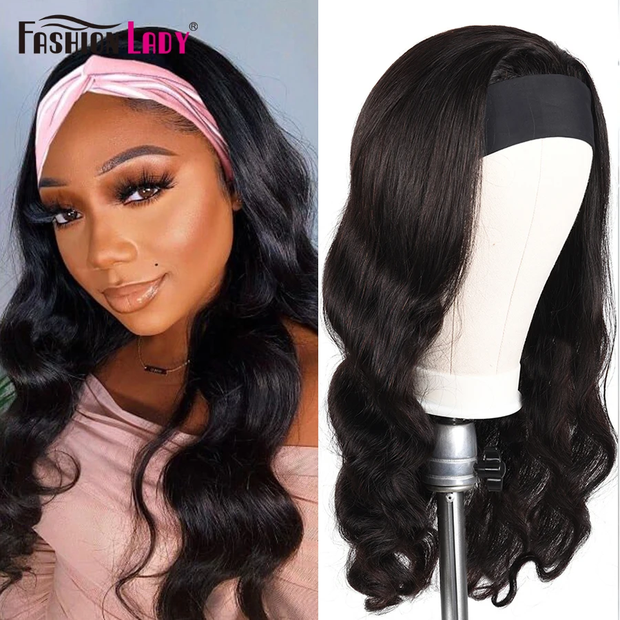 

Brazilian Human Hair Headband Wigs Body Wave 30 inch For Black Women Glueless Human Hair Wig With Elastic Band Full Machine Wigs
