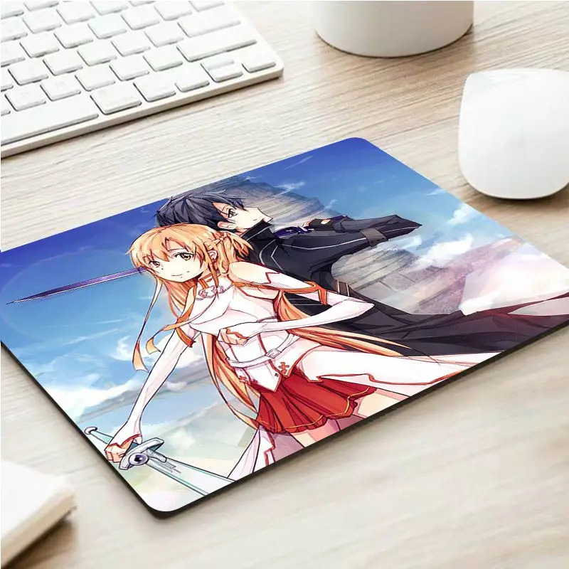 Sword Art Online Sao Anime Office Student Gaming Verdicktes großes Schreibpad Rutschfestes Kissen Mauspad für Teenager-Mädchen-Schlafzimmer