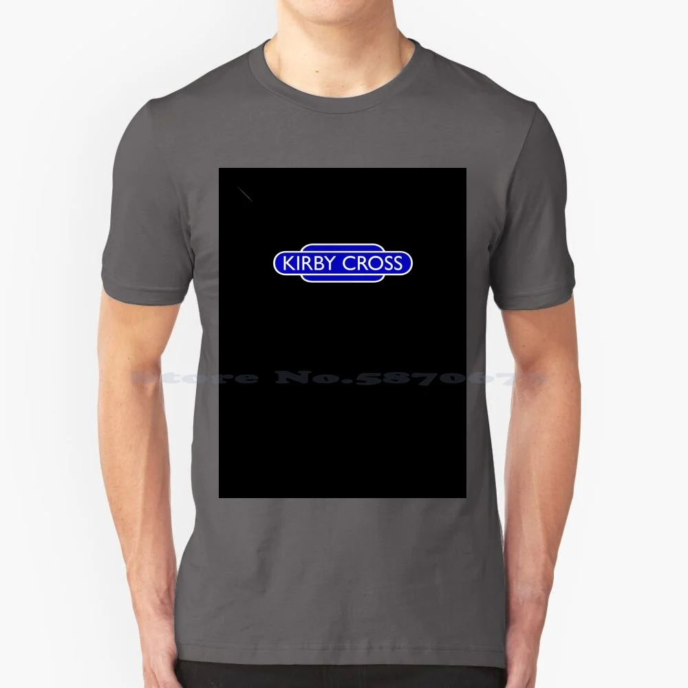 Cross T Shirt 100% Cotton Tee Cross Totem Cross Sign Cross Station Totem Sign Cross Railway Station Totem Sign Cross Lner