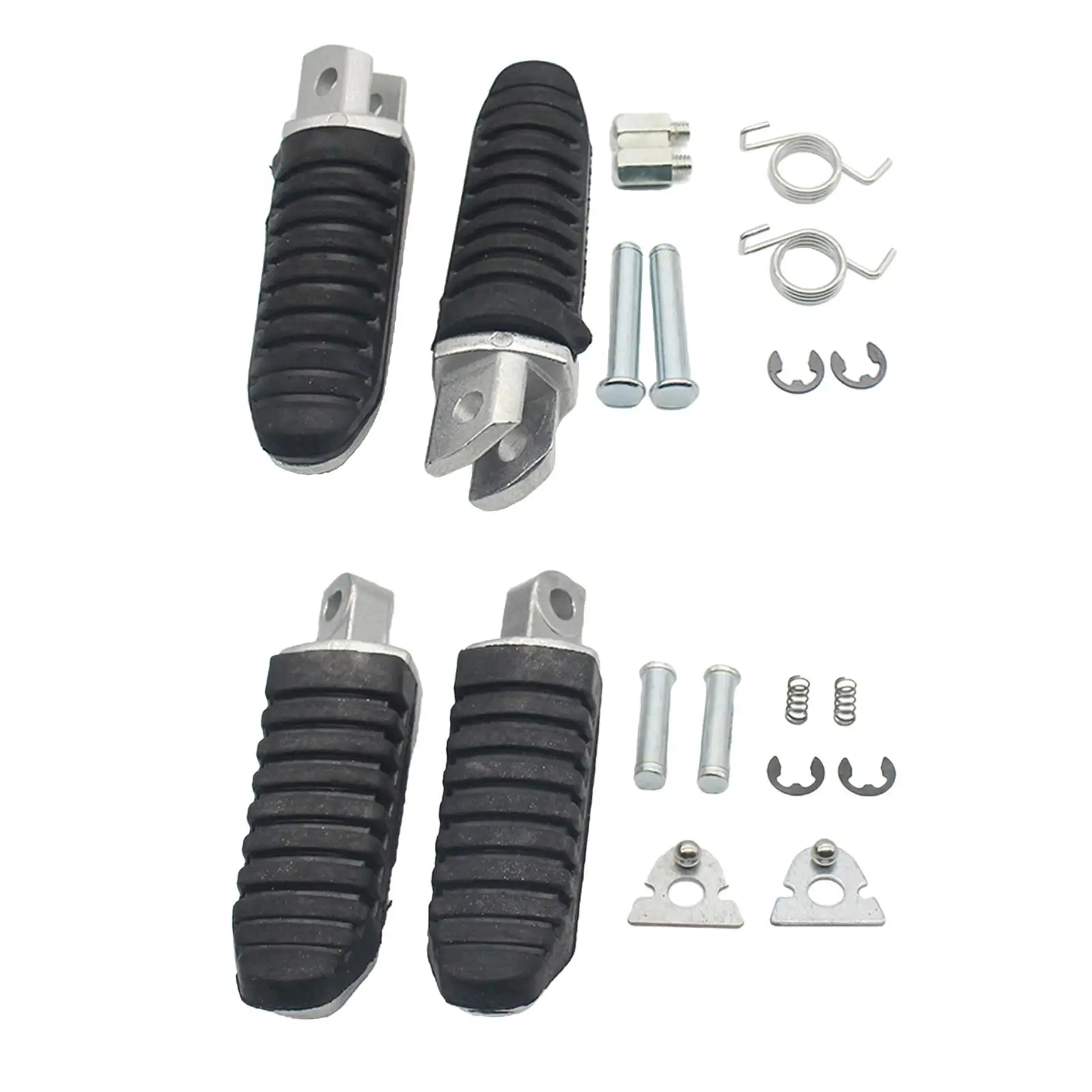 1Pair Motorcycle Foot Pegs Foot Rest Pedals Fit for Suzuki V-Strom DL650 650F 1400 Easy to Install