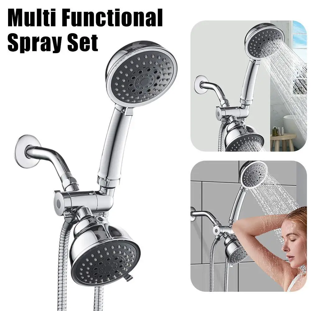 

Multifunctional Three-way Shower Head Diverter Valve With Socket Multifunctional Overhead Shower Set For Toilet Shower ﻿