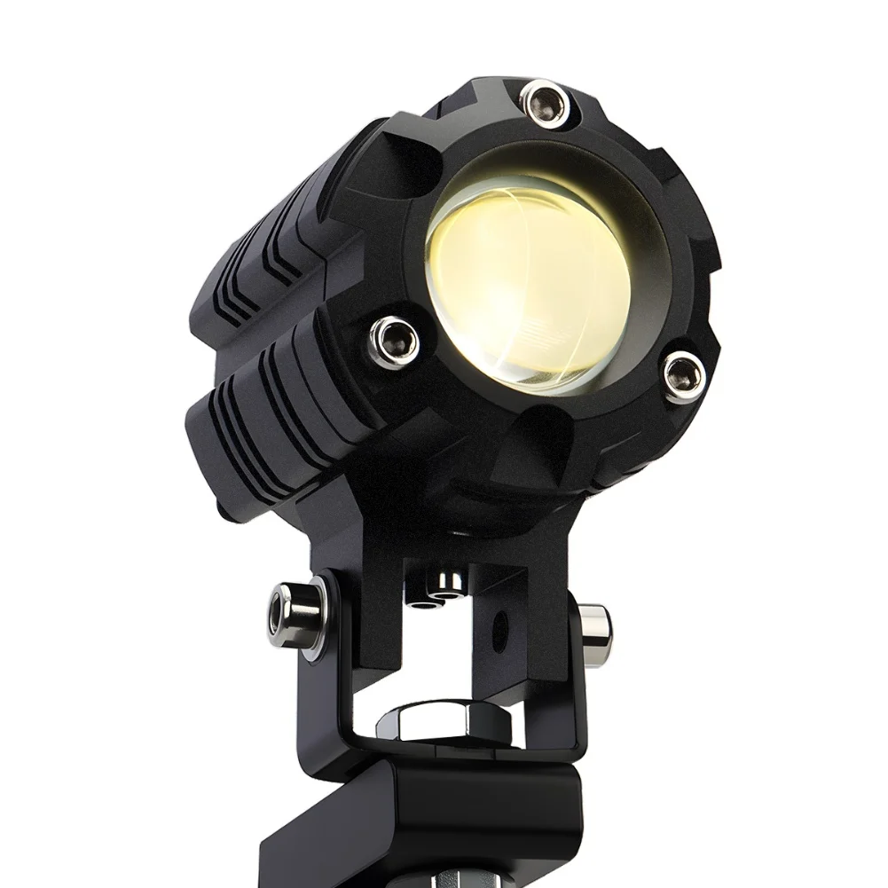 Motorcycle Headlight LED Dual Color Spotlights with HL Beam for Enhanced Nighttime Visibility and Vehicle Recognition