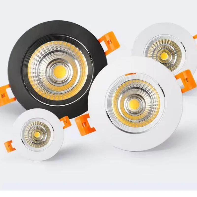 Możliwość przyciemniania oświetlenie Led typu Downlight sufit punktowy 3w 5w 7w 9w 12w 15w 18w AC85-230V oświetlenie wpuszczane oświetlenie