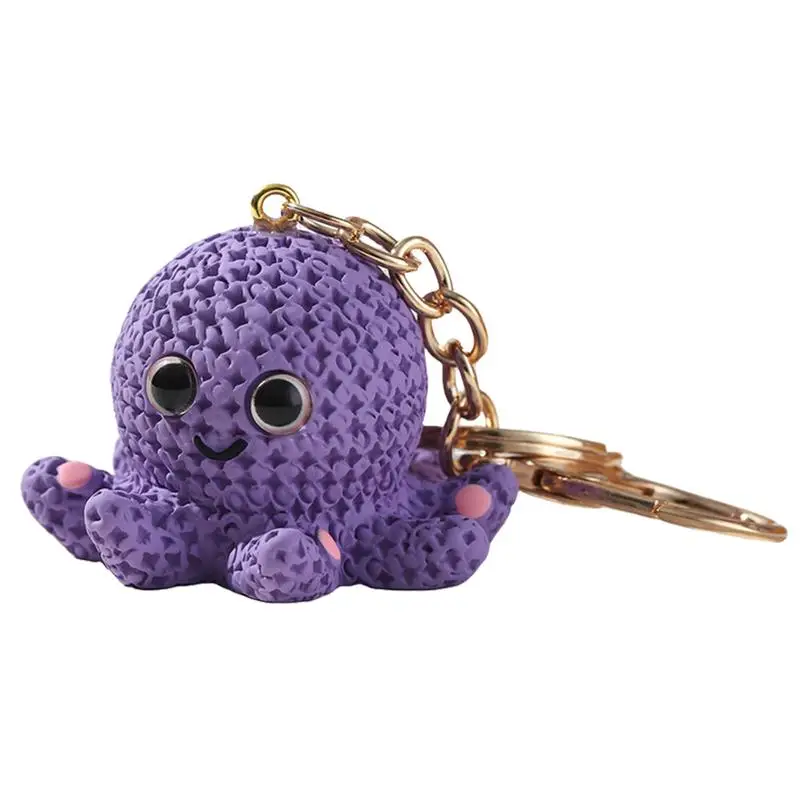 Octopus Keychain Toy | 3D Bag Key Rings | Aorable Resin Backpack Pendant Stylish Sea Animal Key Holder For Girls Boys Adults