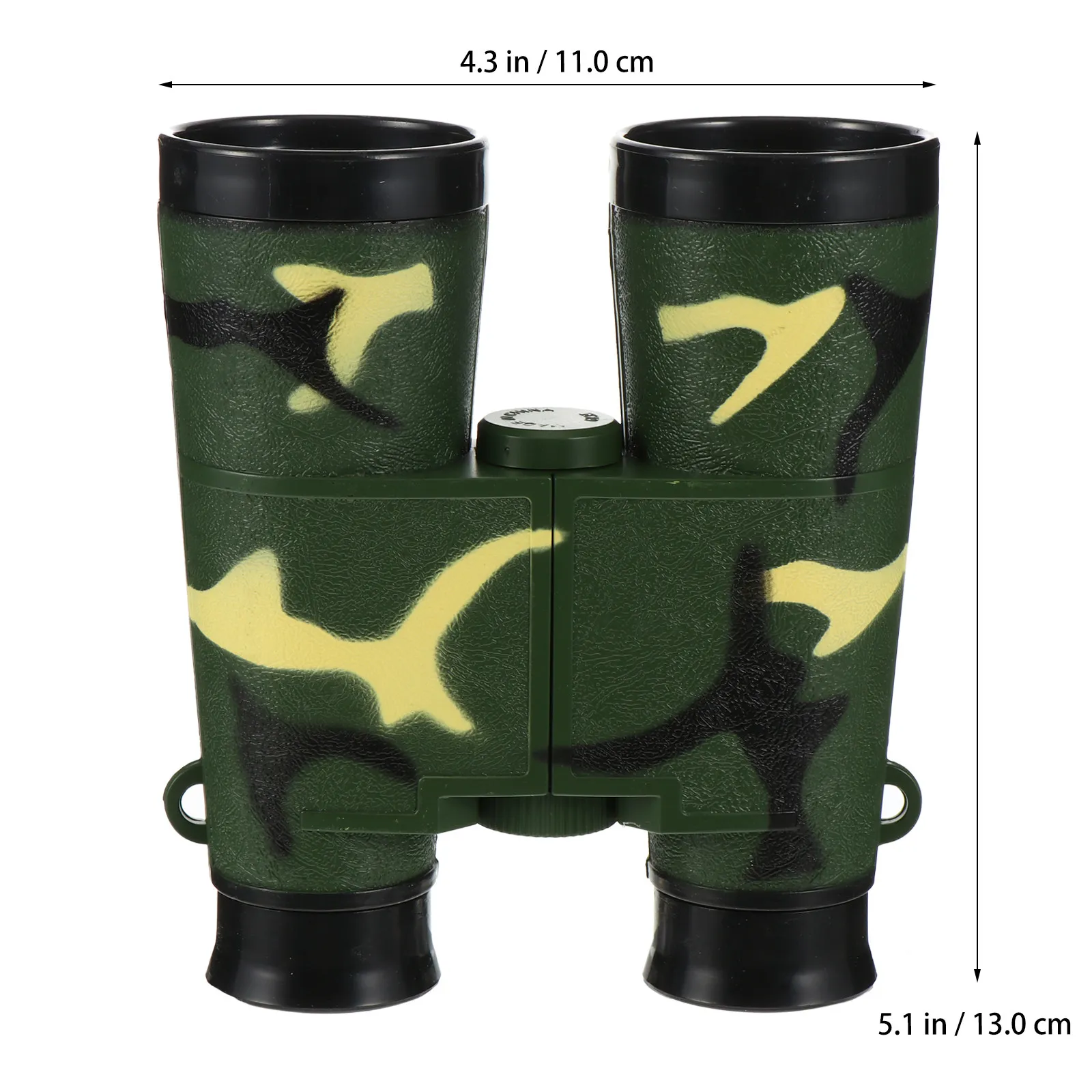 1Set Kids Binoculars Camouflage Hd Dual-Tube Telescope Optical Focus Wide for Birding Astronomy Hiking Learning