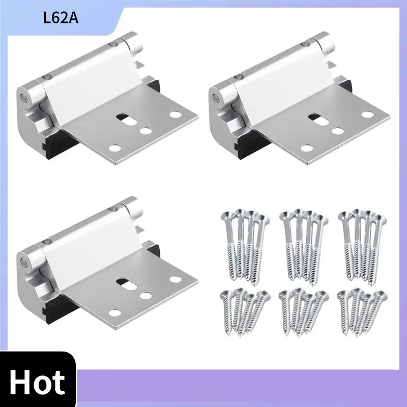 

L62A 3 Pcs Door Reinforcement Lock,Aluminium Alloy U Door Reinforcement Lock 3Inch Security Door Lock Home Proof Door Stopper