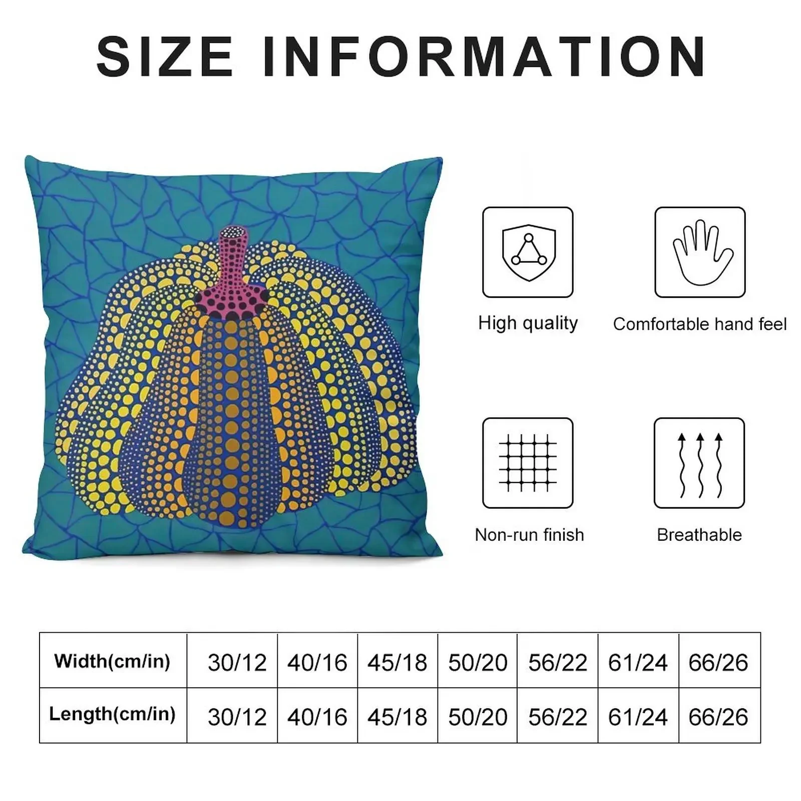 Yayoi Kusama - Pumpkin Iconic Throw Pillow Decorative pillowcase Throw Pillow Pillow Case Christmas