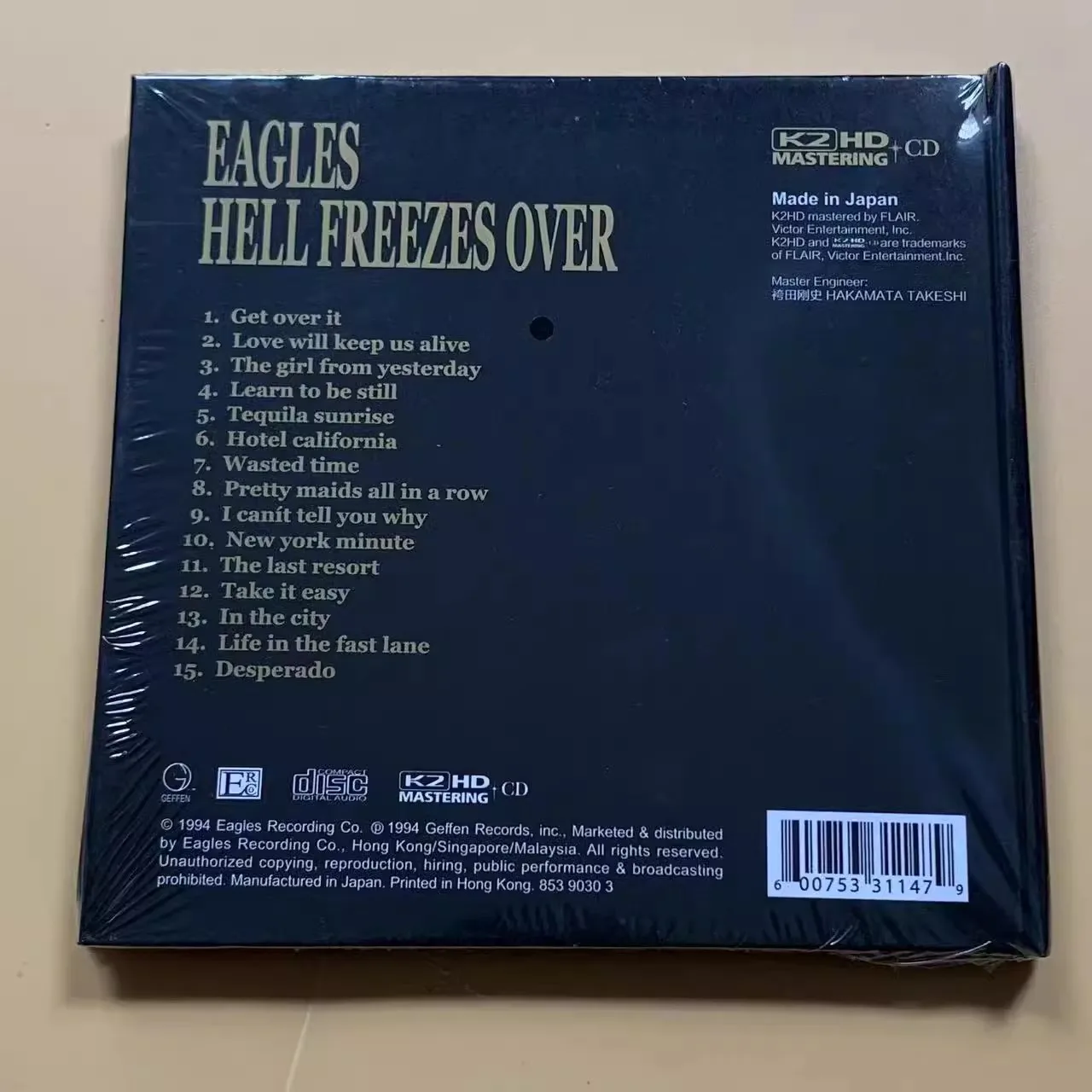 Rock Eagles Don Henley Music CD Hell Freezes Over Album Hotel California Music Record Cosplay Walkman Car Soundtracks Box Gifts