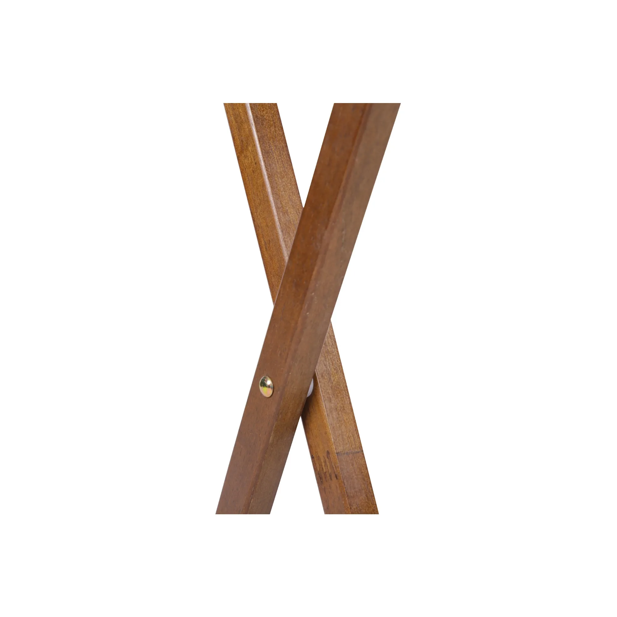 طقم طاولة تلفزيون داخلي فردي قابل للطي مكون من قطعتين من خشب الجوز مقاس L19 × W15 × H26 بوصة #5