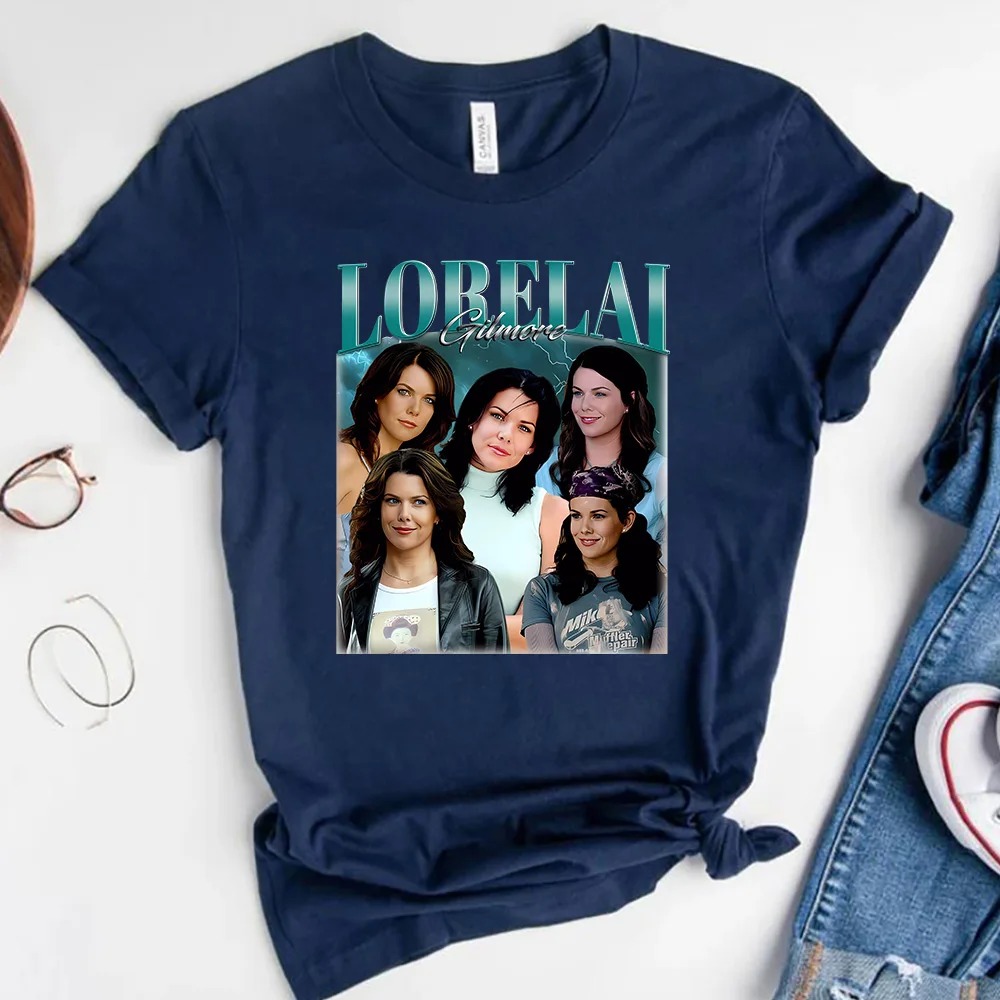 Lorelai gilmore-女の子のTシャツ,男性のTシャツ,レトロスター,透かし彫りのコーヒートップ,ファン限定,ギフト