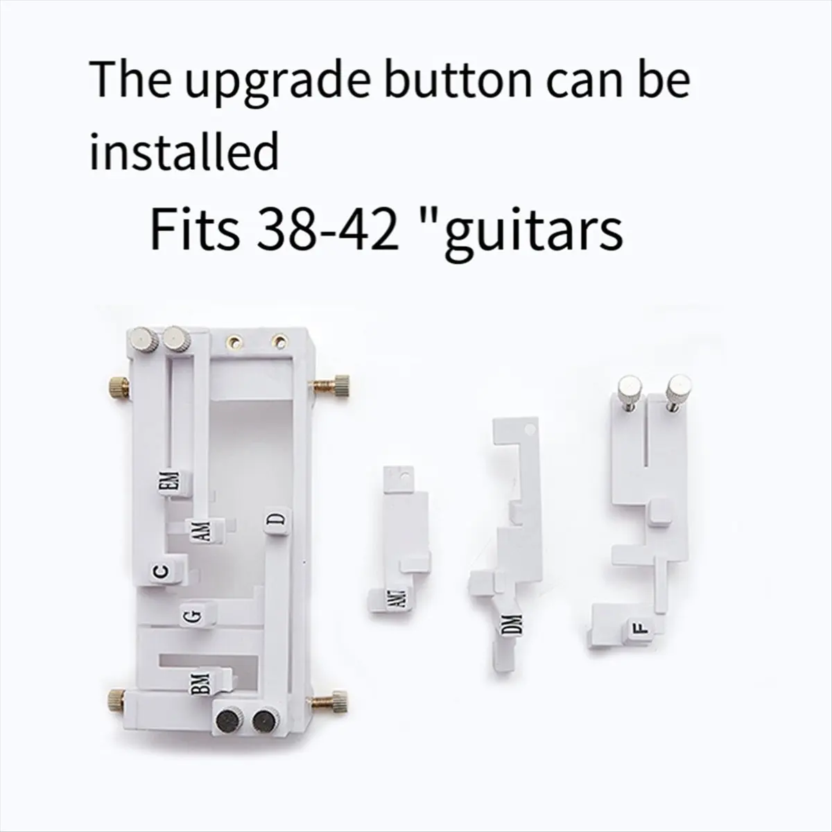 TUREBG Guitar Folk Classical Chord Assist One-Key Chord Device Button Key-Press Automatic Assist for Kids Beginners White