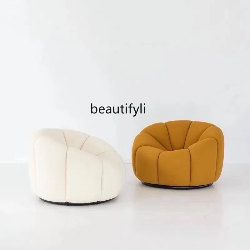 Pojedyncza designerska minimalistyczna dmuchana sofa z owczej wełny Nowoczesna minimalistyczna sofa wypoczynkowa do salonu