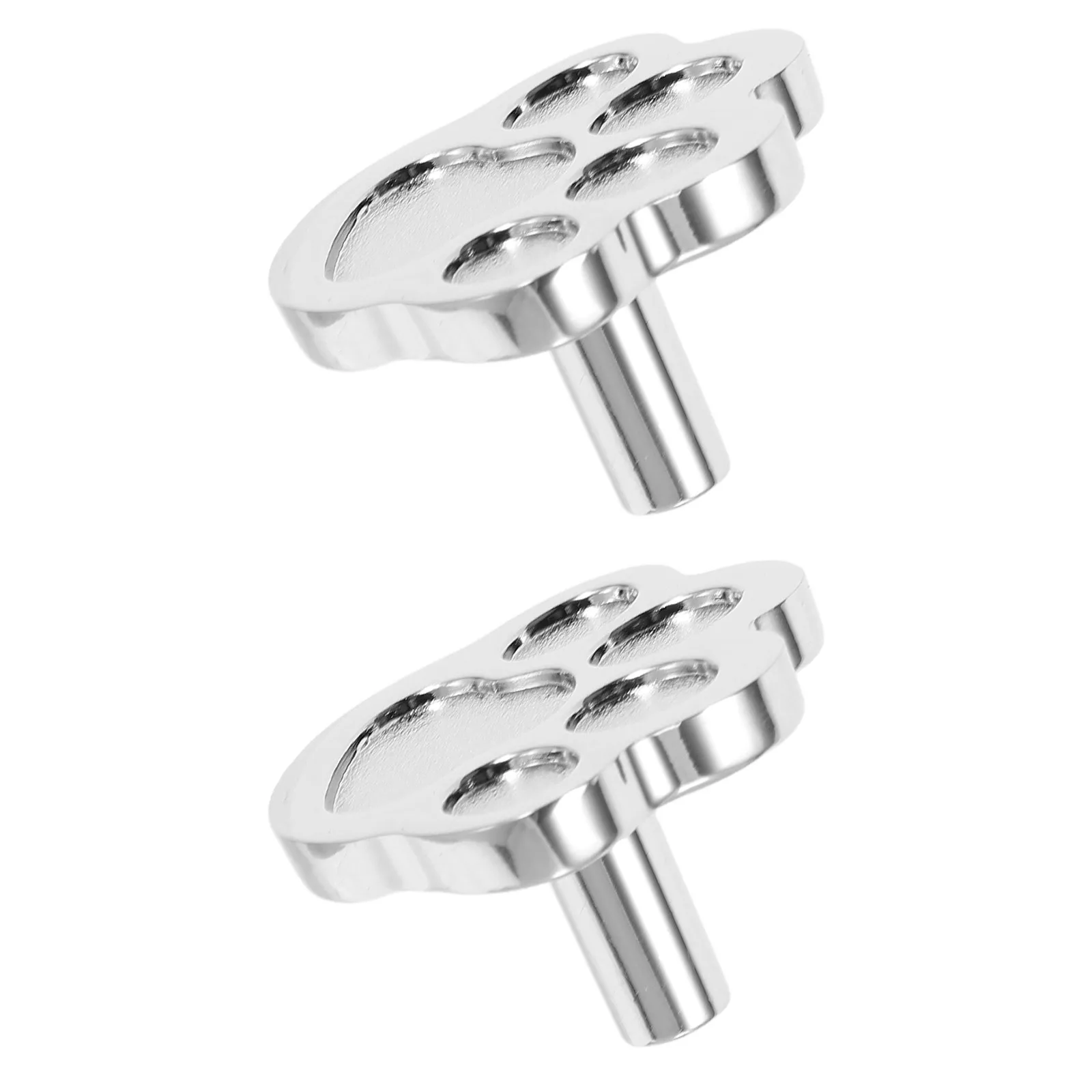 1Pair Dog Paw Cabinet Knob Cute Animal Shape Single Hole Pulls for Kitchen Cupboard Door Dresser Drawer Handles Decorative