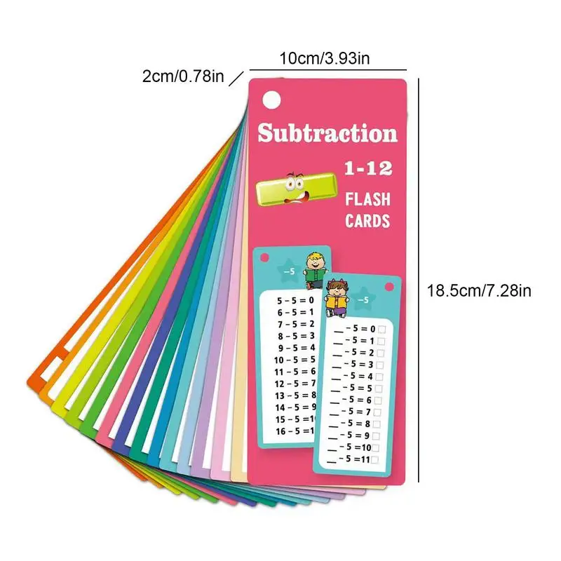 Kartu matematika 15X kartu Flash matematika yang dapat dihapus kartu pengurangan interaktif permainan matematika anak-anak untuk ulang tahun Natal