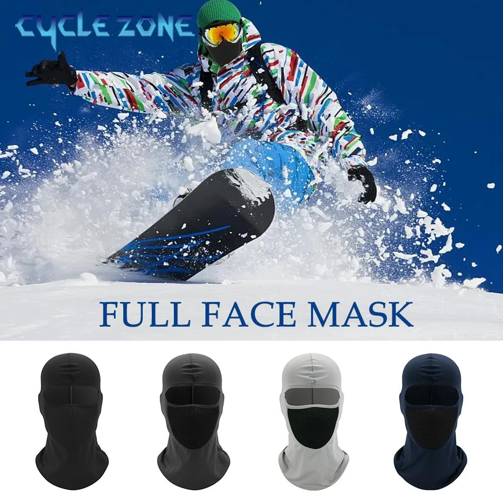 Cycling Full Face Mask Absorb Sweat Breathable Fishing Training Sport UV Protection Face Scarf Neck Gaiter MTB Bike Helmet Hood