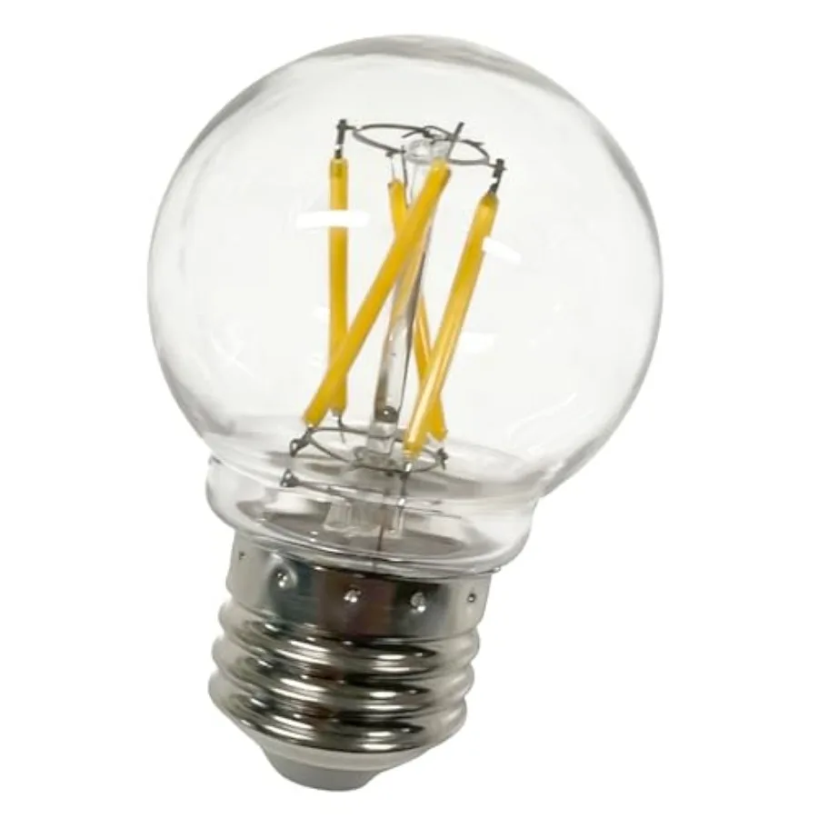 

5V LED Light Bulb for Portable Table Lamp E26-1.5W 2700K 120lm, White Edison Light Bulb