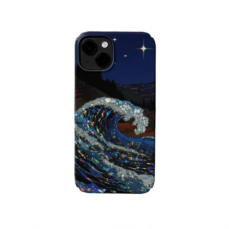 

Blue Beach Starlight Phone Case for IPHONE 17 Air 16E 15 PROMAX 14 Plus 13 12 MINI 11 PRO 16Plus XR XS MAX Acrylic Phone Cover