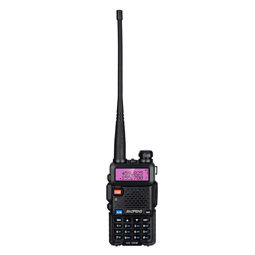 Baofeng วอล์คกี้ทอล์คกี้ UV-5R แบบสองทางวิทยุ VHF/UHF 136-174MHz & 400-520MHz FM ตัวรับส่งสัญญาณแบบพกพาพร้อมหูฟัง