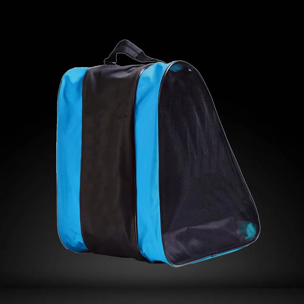 

Roller Skating Bag Waterproof Nylon Skate Bag with Adjustable Shoulder Strap Three Compartment Design for Skating Shoes Clothes