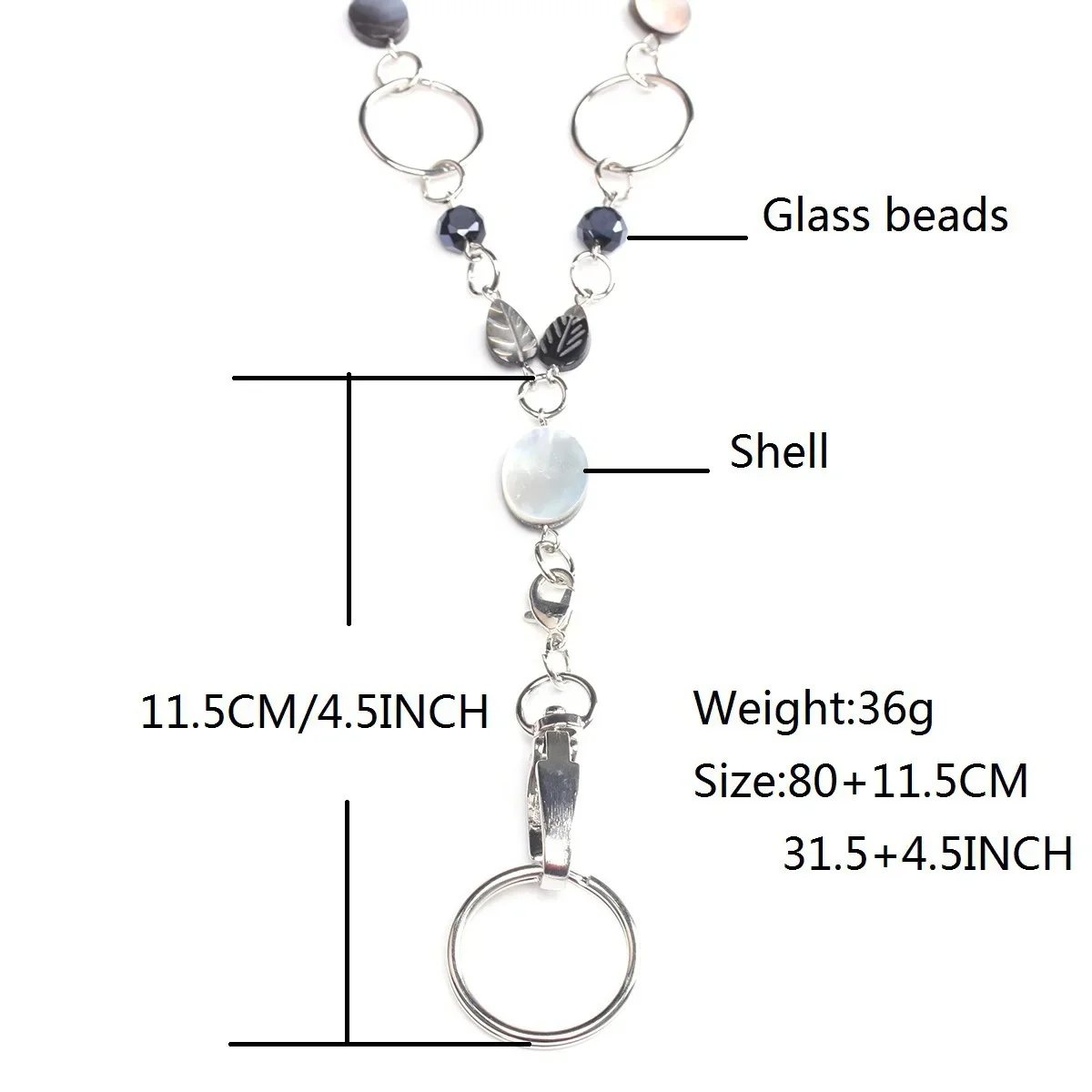 Cordino da donna con cordino in rilievo porta Badge per Badge bobina retrattile collana a catena cordini portachiavi accessori per infermiere