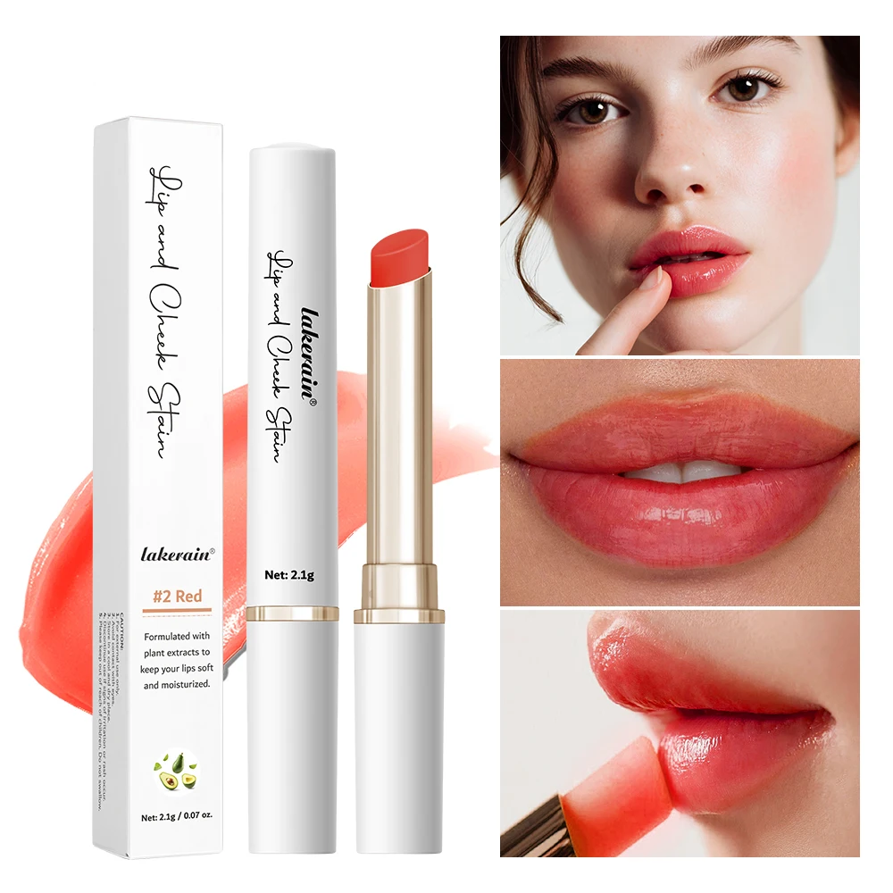 Lakerain Moisturizing Temperature-Changing Lipstick For Lip & Cheek Long-Lasting Lightweight Ph Color-Changing Lipstick 4 Colors