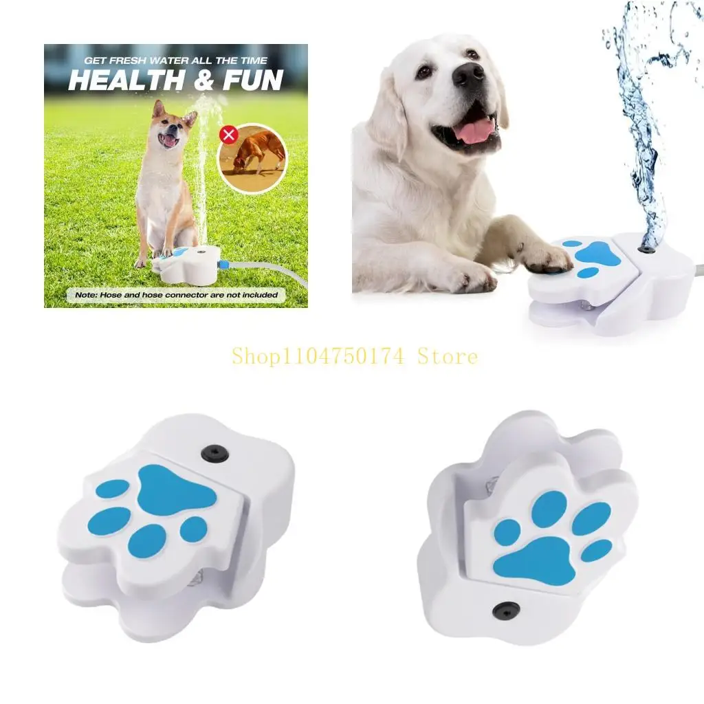 

Лапы активировали собачья вода для фонтана для игры на открытом воздухе для домашних животных спринклер питьевой дозатор садовый