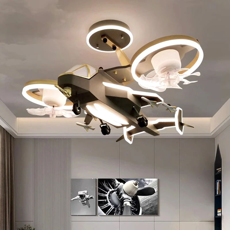 Living room decoration bedroom decor led Ceiling fans with lights remote control dining room Ceiling fan light indoor lighting