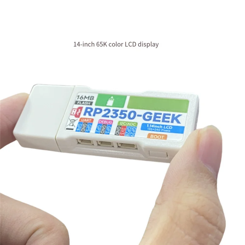 

【Livraison Rapide】RP2350 GEEK RP2350A Chip 1.14Inch LCD 240X135 Resolution 65K Color SWD/UART/I2C For Openocd/CMSIS-DAP