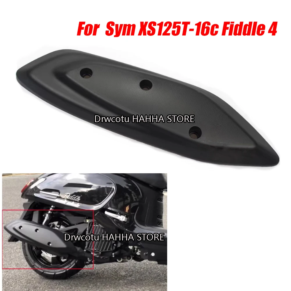 

Motorcycle Exhaust Pipe Cover Muffler Anti-Scald Plate Heat Insulation Guard For Sym Xs125t-16c Fiddle 4 XS125T-16C XS150T-16
