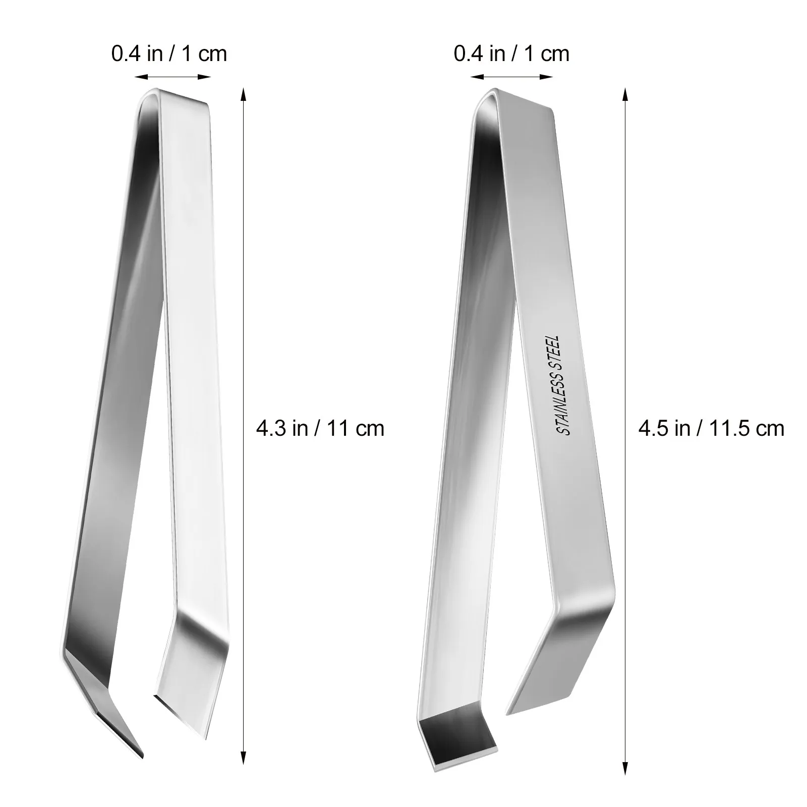 2Sets Polished Stainless Tweezers Cooking Tongs Fish Bone Remover Duck Plucking Tool Kitchen Gadgets Seafood Prep