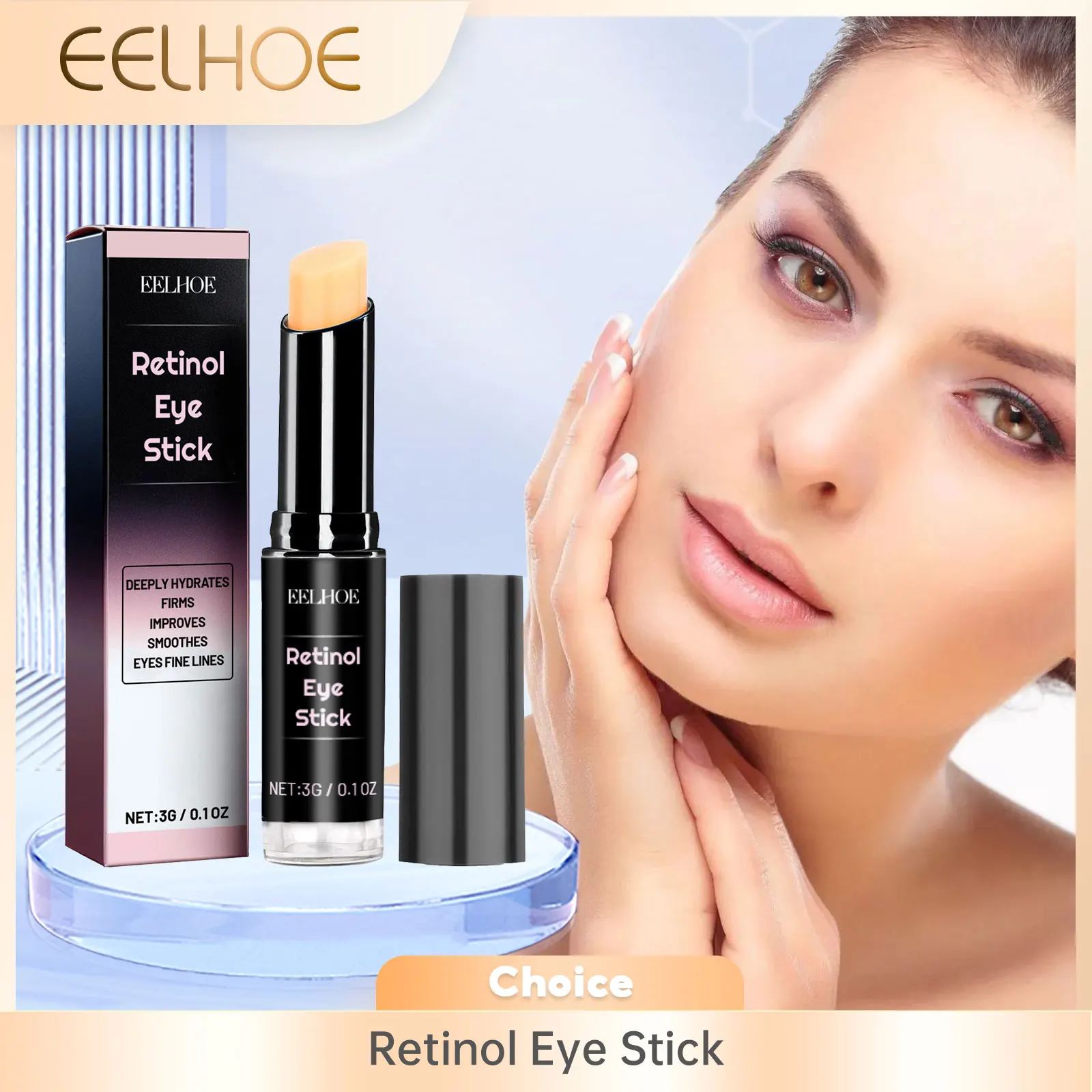 عصا كريم للعين مضاد للشيخوخة من eelwe-Retinol ، تقليل الهالات السوداء ، الخطوط الدقيقة ، شد الجلد ، مزيل التجاعيد ، العناية بكيس العين #1