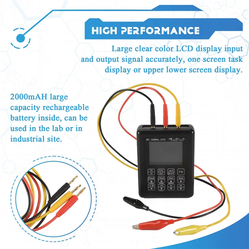 4-20MA 0-10V Adjustable Signal Generator Process Controlling Signal Calibrator Constant Current Source 0-20MA Simulator-N35R