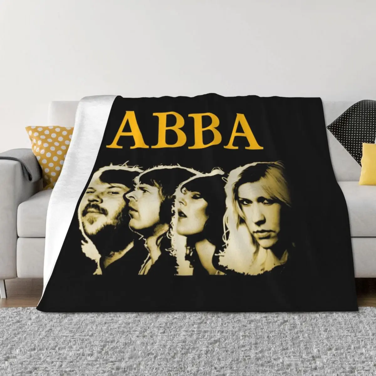 -Music00--Merchandise--HGD&-ABBA-Tshirt--Album Throw Blanket Fashion Sofas Beach Plaid Baby Blankets