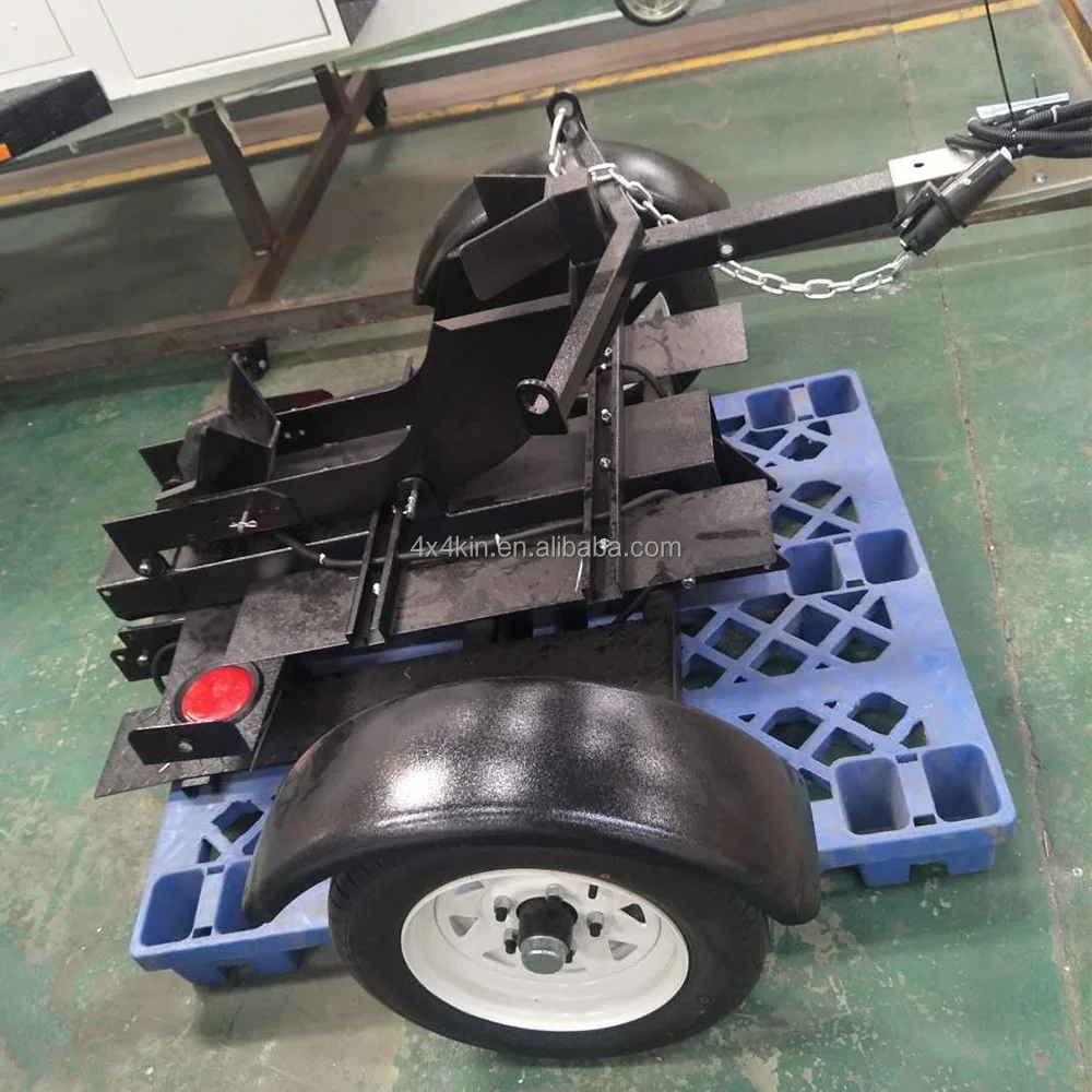 Folding Single Rail Motorcycle Camper Trailer Pull Behind For Sale