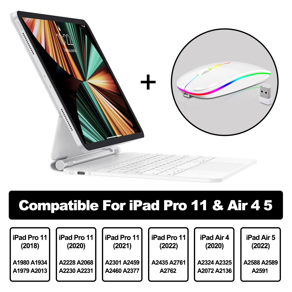 GOOJODOQ Magic Keyboard Case for iPad Pro 11 & Air 5