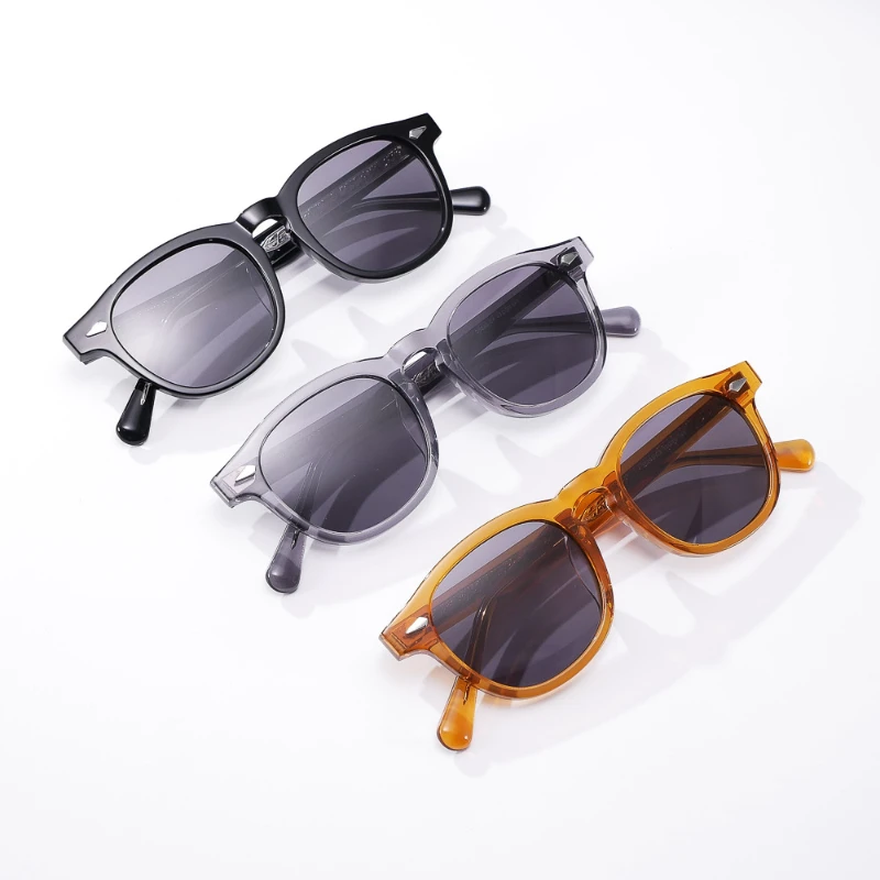 サングラスヴィンテージフレーム男性用アセテート手作り眼鏡デザイナー高級ブランドの女性のファッションサングラス