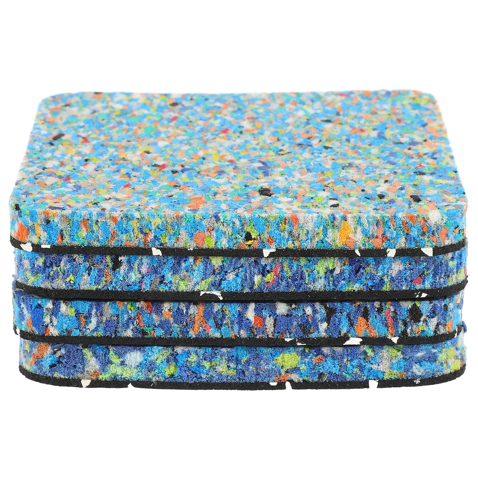 

4 Pcs Absorbing Mats for Treadmill Hardwood Carpet Gym Equipment Workout Noise Exercise Pad Reducing Rubber Pads