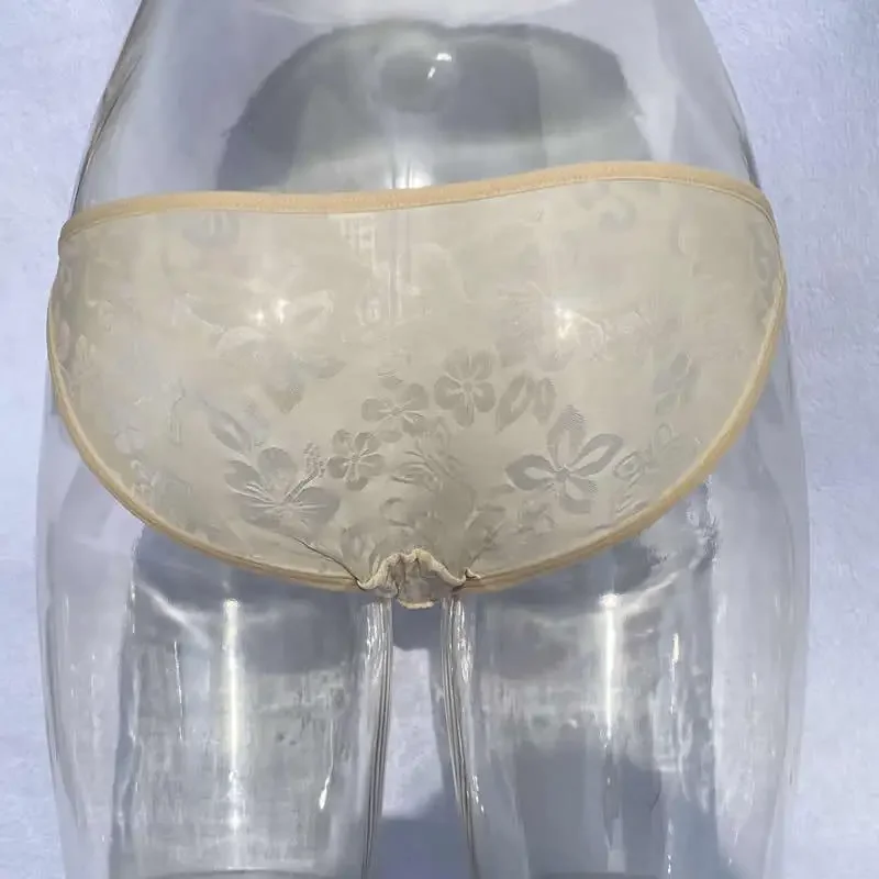 Camel Toe Control Panty Lace Underwear Transgender Crossdresser Shemale Ladyboy Briefs Embroidery Tassels Panties