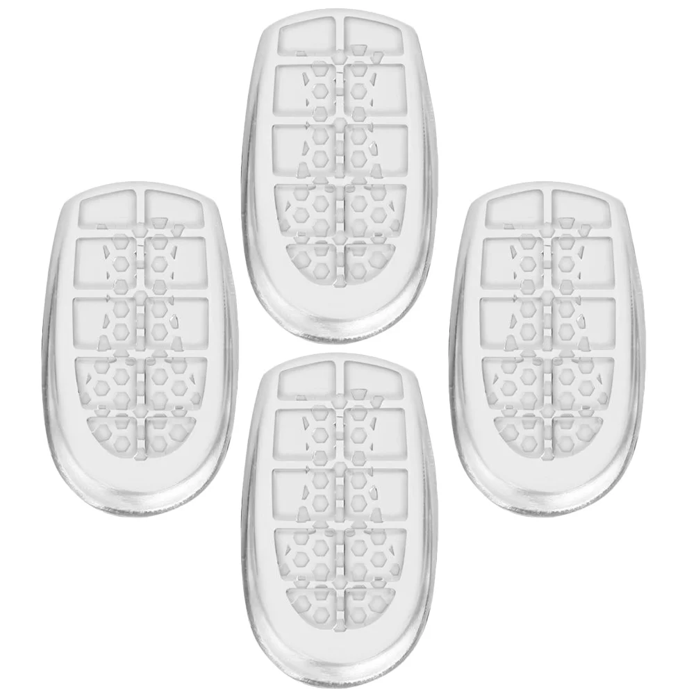 

4 Pcs Non-slip Heel Pads Gel Inserts Shock Absorption Blister Prevention Insoles for Sports Shoes Boots Casual Warm Shoes Heel