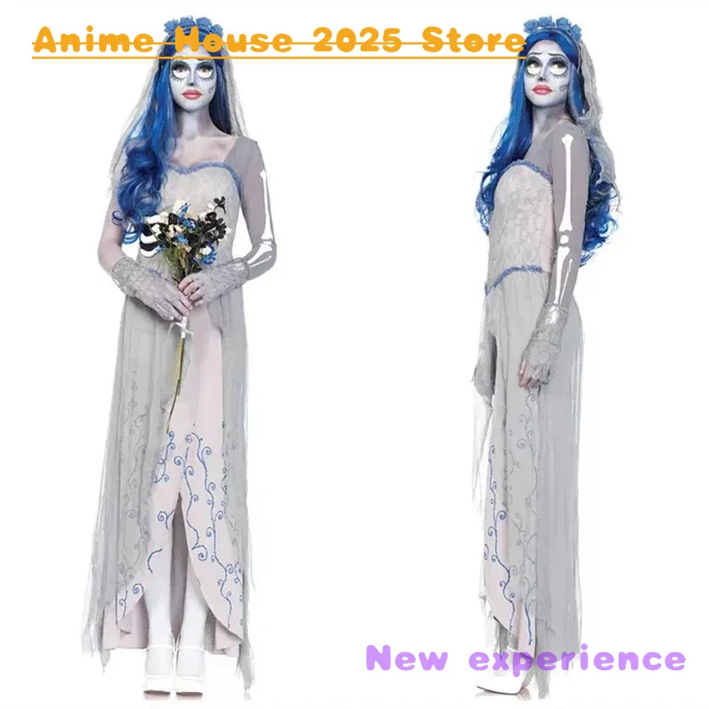 2025 Animation Costume Vampire Halloween costume, queen dress, ghost bride, queen empress, empress dowager cosplay, European and