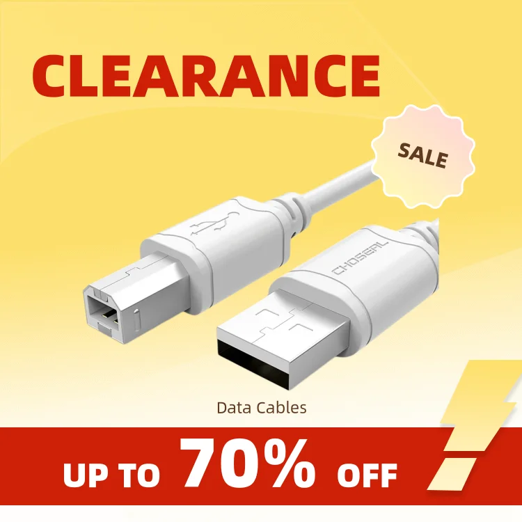 Clearance_CHOSEAL USB Printer Cable USB A to B 2.0 A-Male to B-Male Printer Cord for HP Canon Dell Epson Lexmark USB 2.0 Printer