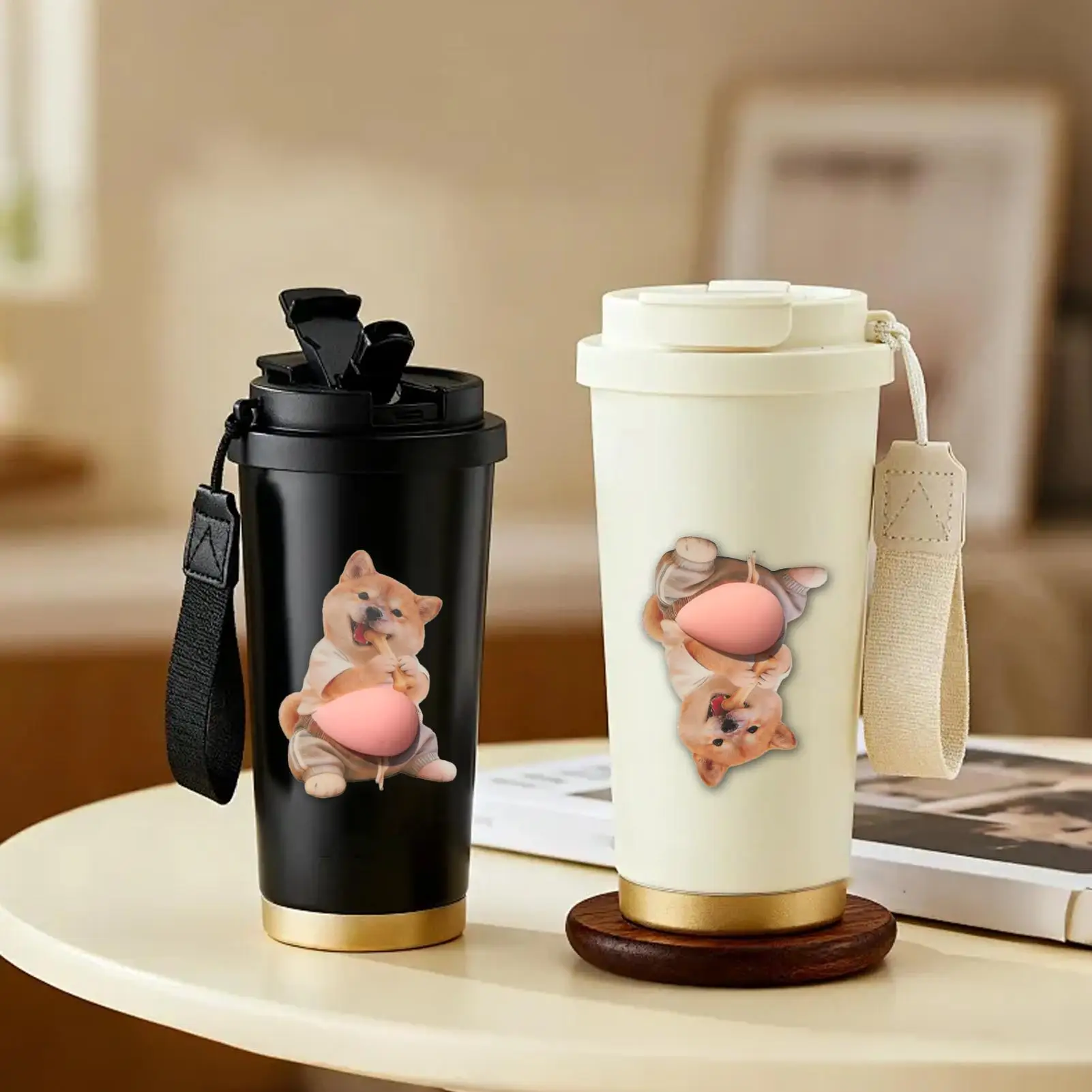 

Dog Belly Sticker 3D Silicone Squeeze Dog Belly Sticker Water Bottle Decals For Phone Case Notebook Scrapbook Journal Planner