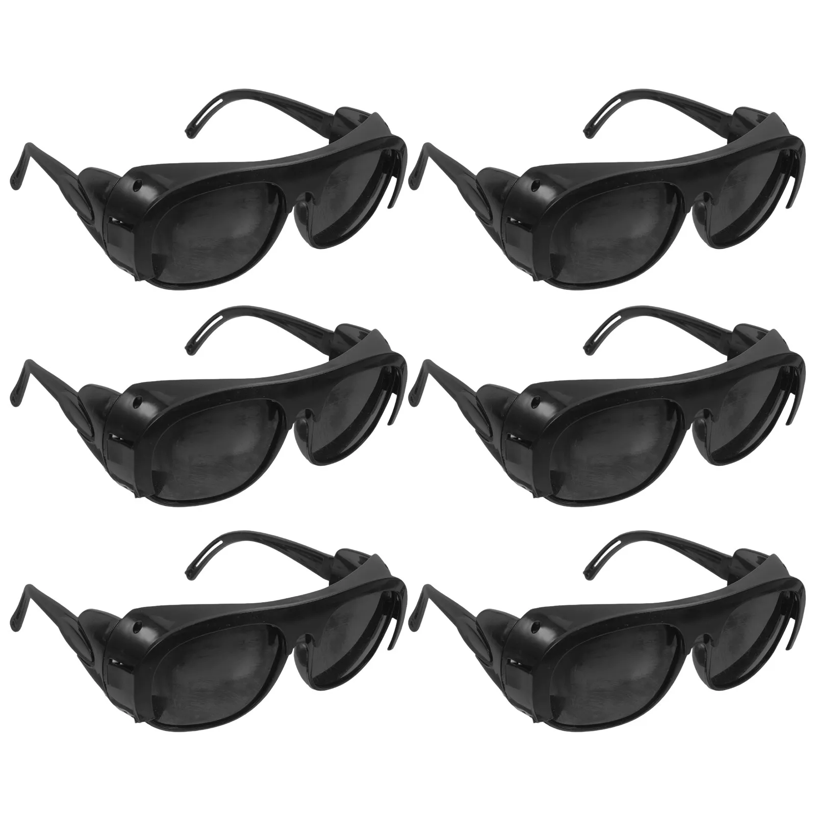 6Pcs Professional Welder Glasses Anti-Impact Uv Ir Protection Versatile Safety Eyewear for Woodworking Metalworking Burning Man