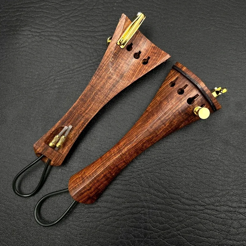 Top Grade 1pcs 15'-16' Viola Parts, Jujube Wood Tail Piece With Fine Tuners+Nylon Tailgut Tailcord