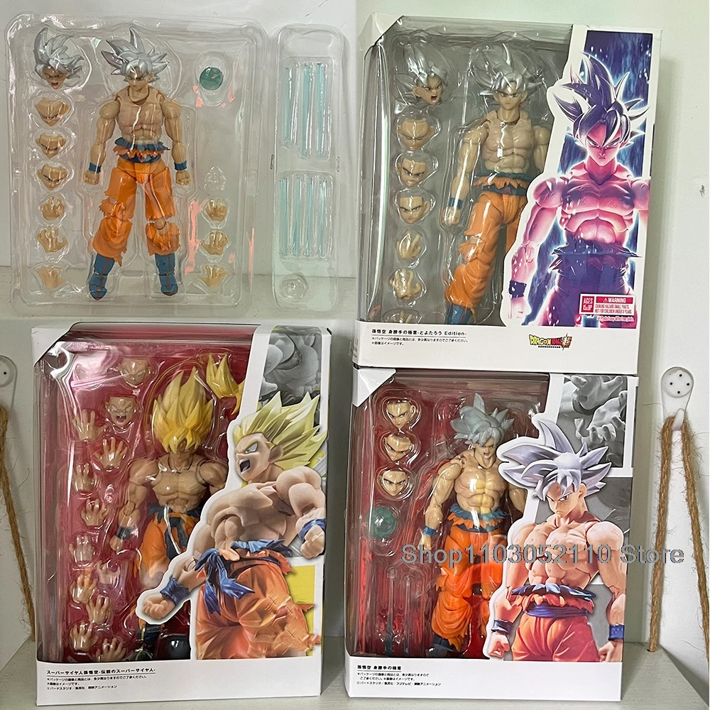 Dragon Ball Z Son Gokul Action Figure SHFiguarts Anime War Damage Super Saiyan Collection Model Birthday Gifts