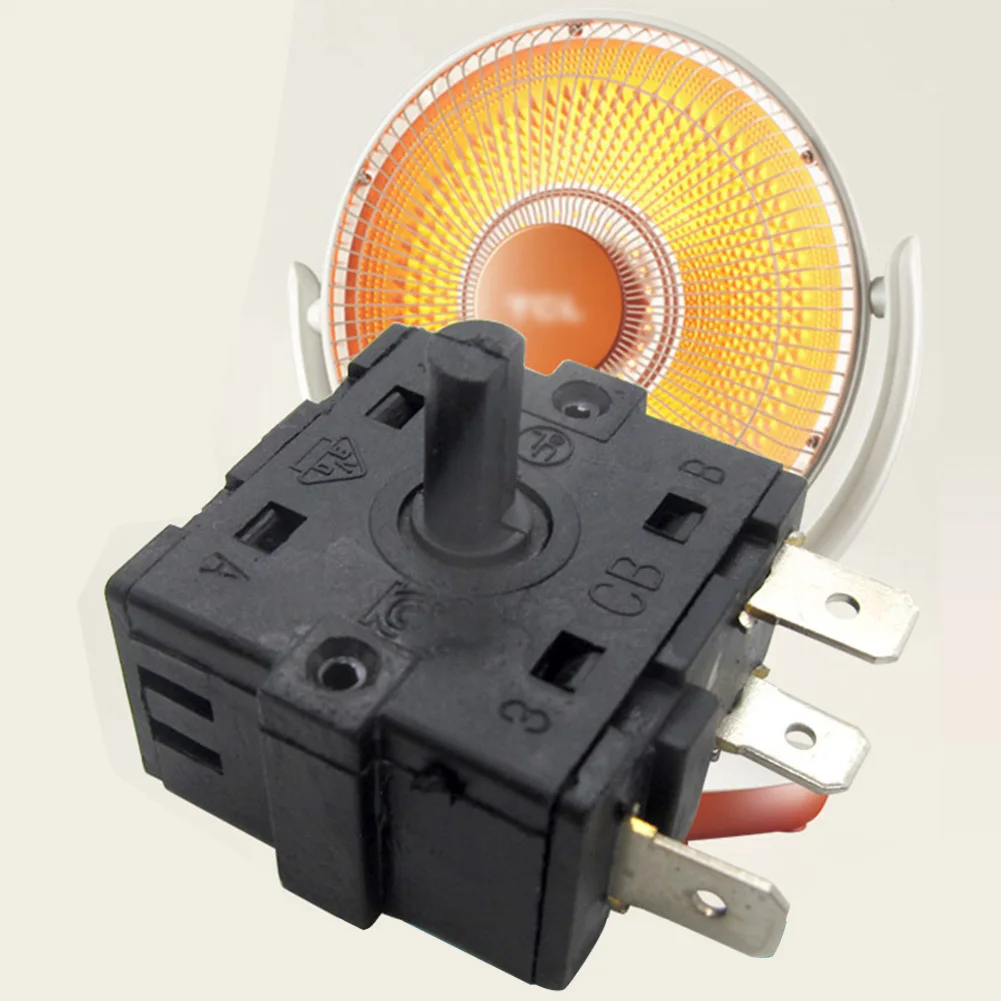 Heater Switch 3Pin5Pin for Oil Filled Radiator 16A 250V Power Regulation Switch Designed for Multiple Heater Brands