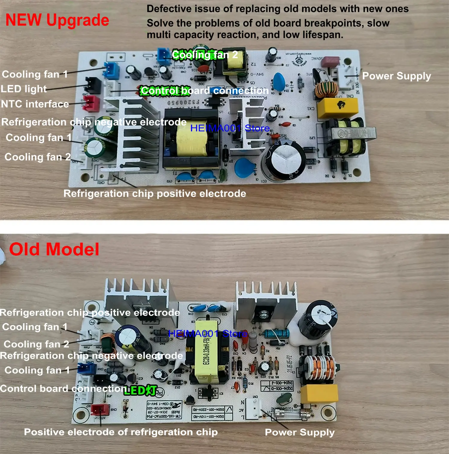 Original Weins chrank Leiterplatte DQ04-001Power Platine DQ04-01-220V-RDKWS-30T NTC-Schaltung Controller