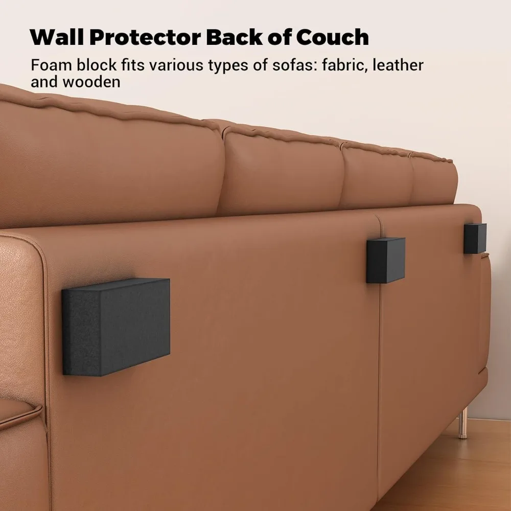 مجموعة واقي حائط إسفنجية عالية الكثافة مكونة من 10 قطع - بطانة أثاث متينة للأسرة والأرائك ومنع الخدش والضرر، لمسة نهائية غير لامعة #2