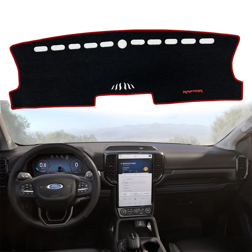 

for Ford Ranger Raptor 2023 2024 2025 Car Dashboard Mat Sunshade Protective Carpet Dash Mat Dashmat