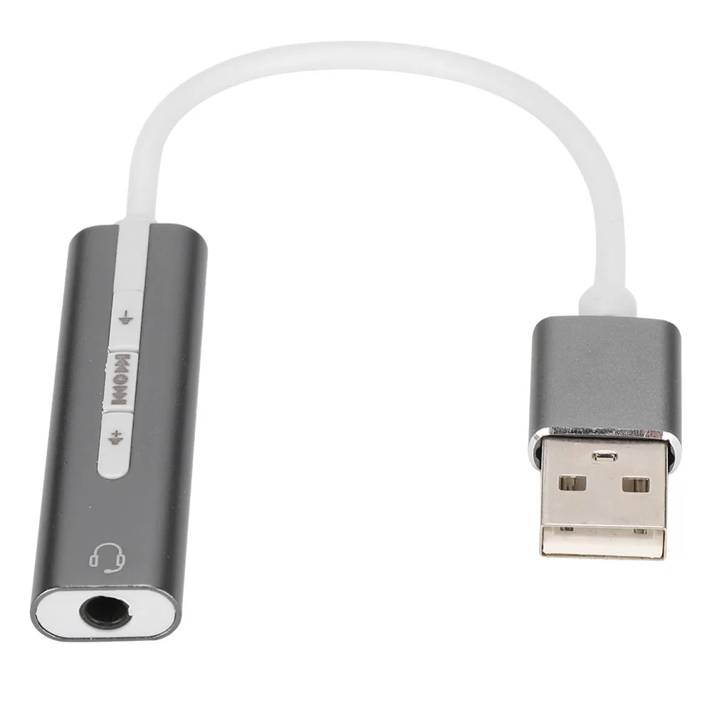 

3.5mm Audio Port USB Sound Card Plug and Play 7.1 Stereo External Audio Card Noise Reduction Computer Audio Card